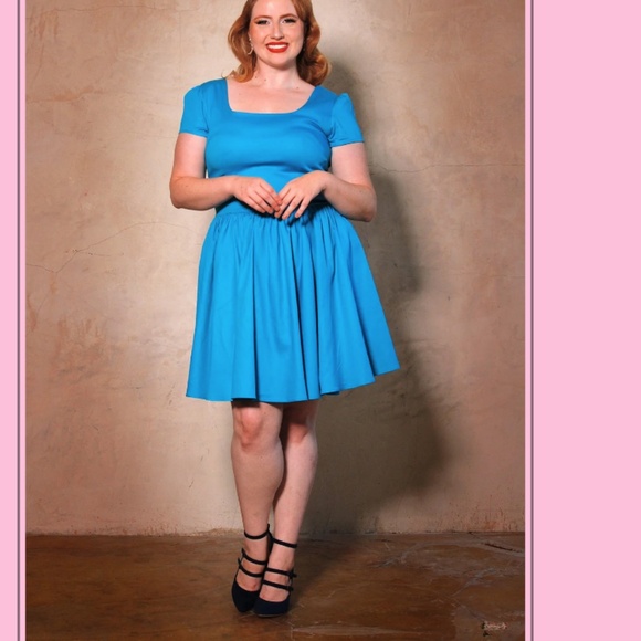 FREE SHIPPING BY 2 CDT! 2X Lara Dress in Mauve Layered Roses Cotton Sateen - Picture 6 of 6